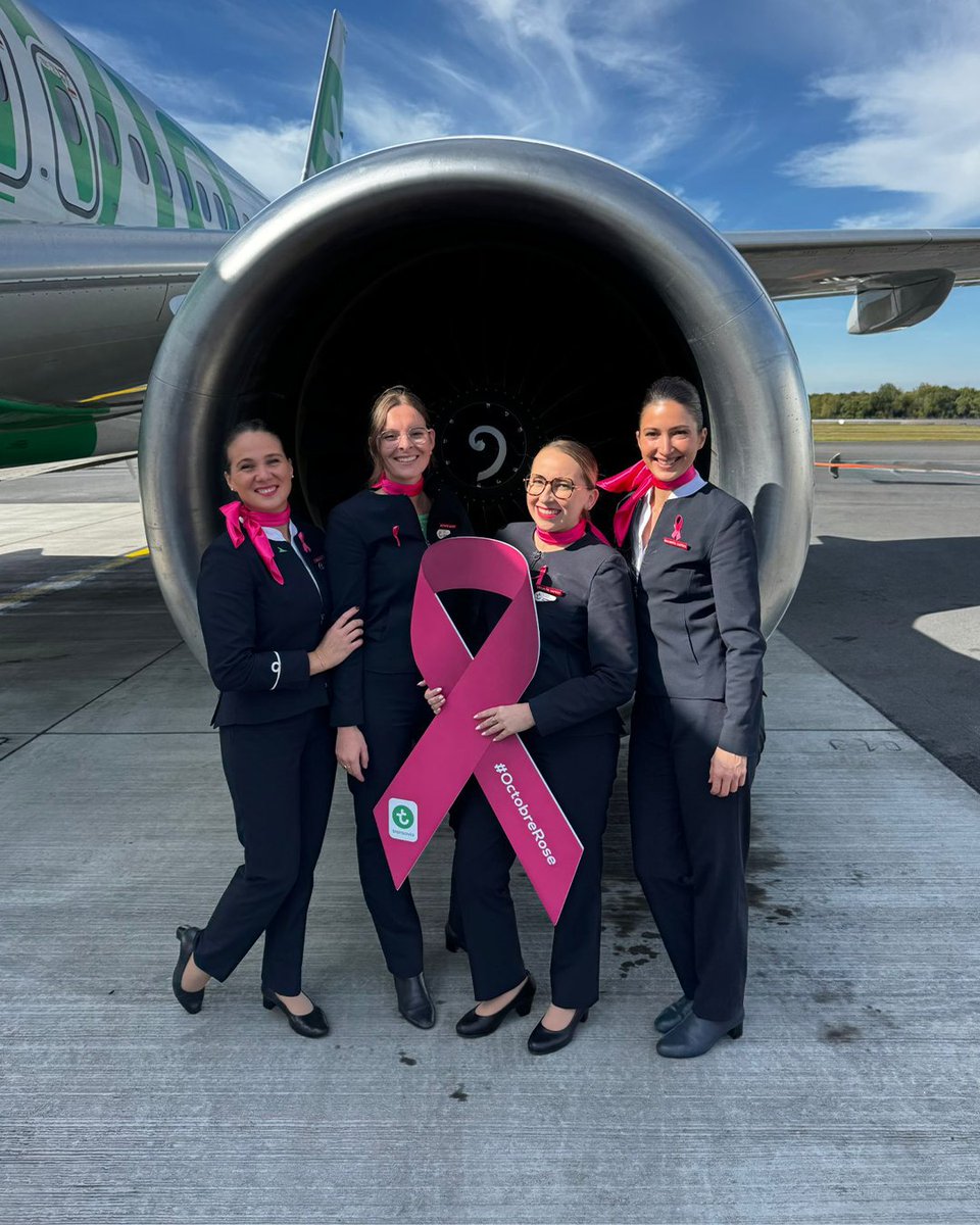 transaviaFR's tweet image. Merci à nos passagers de s’être mobilisés à nos côtés pour #OctobreRose ✈️💗

#Transavia #Solidarité