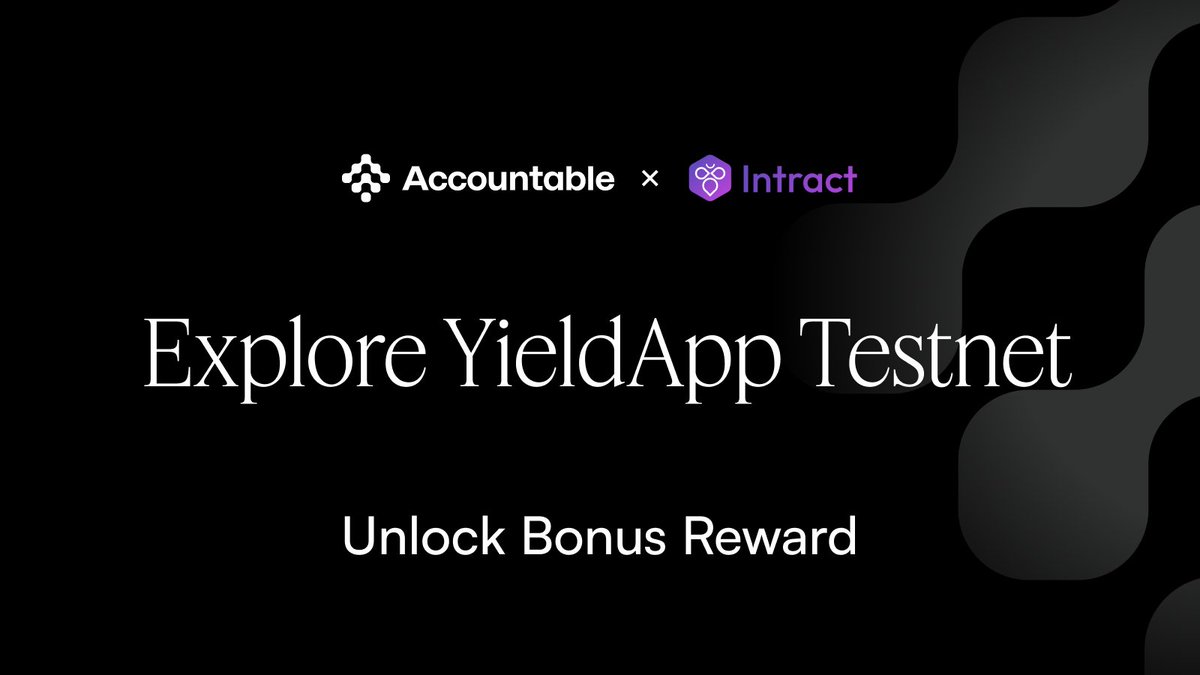 AccountableData's tweet image. If you haven’t claimed your interest to complete the YieldApp testnet campaign, now is the time!

Finish the final task on @IntractQuests to secure your bonus reward:
quest.intract.io/quest/68a6ea0a…