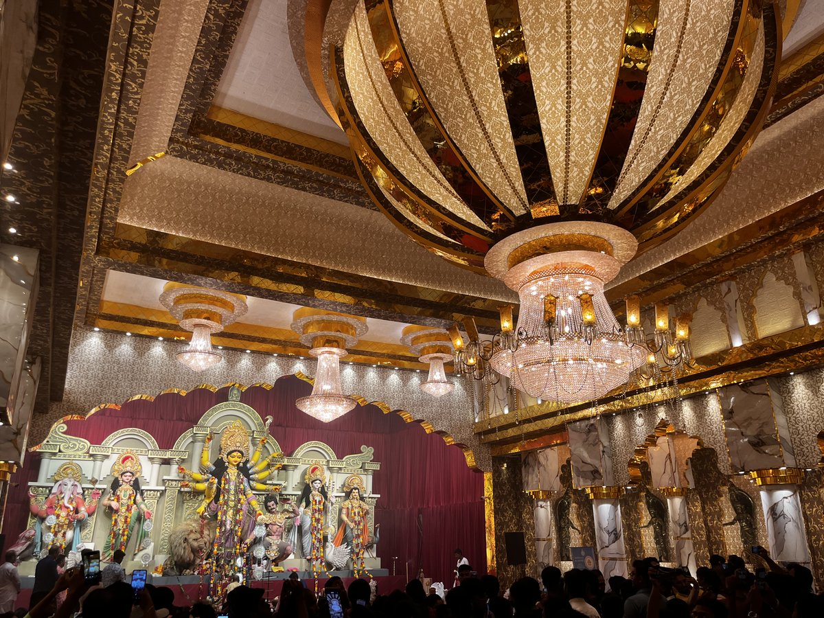 Durga Puja in Kolkata is one of the biggest festivals.  The mixture of innovative art and cultural vibe is simply unparalleled.