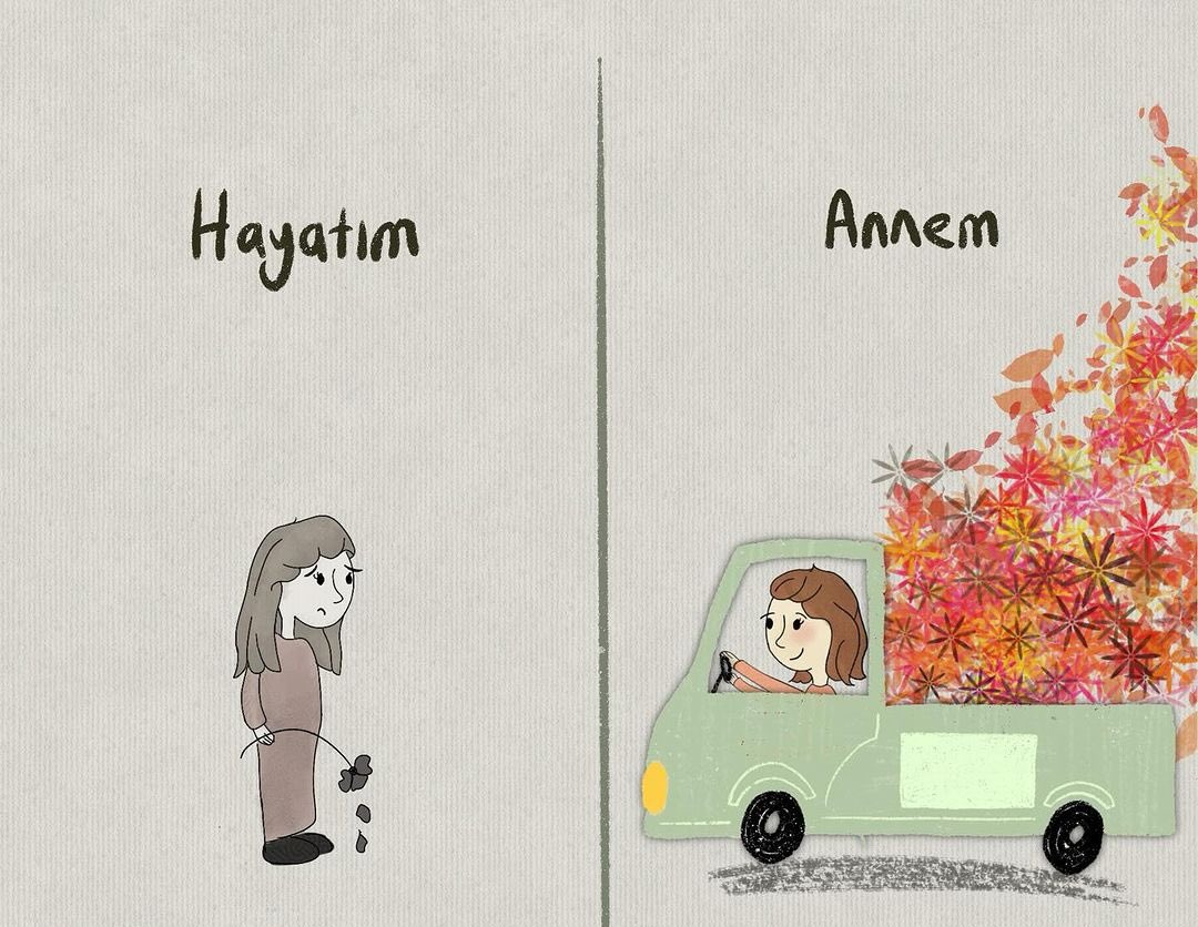 Annemin yollarına çiçekler ser Allah'ım çünkü o çok yoruldu.