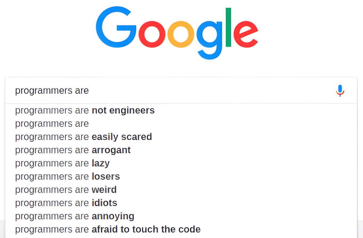 lingodotdev's tweet image. This is why programmers don’t like Google 😂
