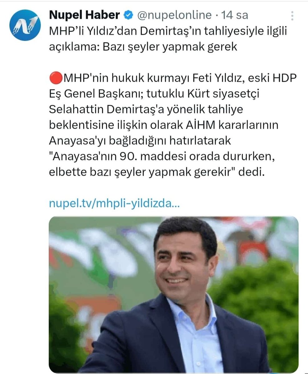 Anayasa'nın 90. maddesi uluslararası sözleşmeleri kanunlardan üstün tuttuğu için (MHP'lilerin bile vurguladığı gibi), Türkiye'nin derhal serbest bırakma yükümlülüğü olduğu belirtiliyor.