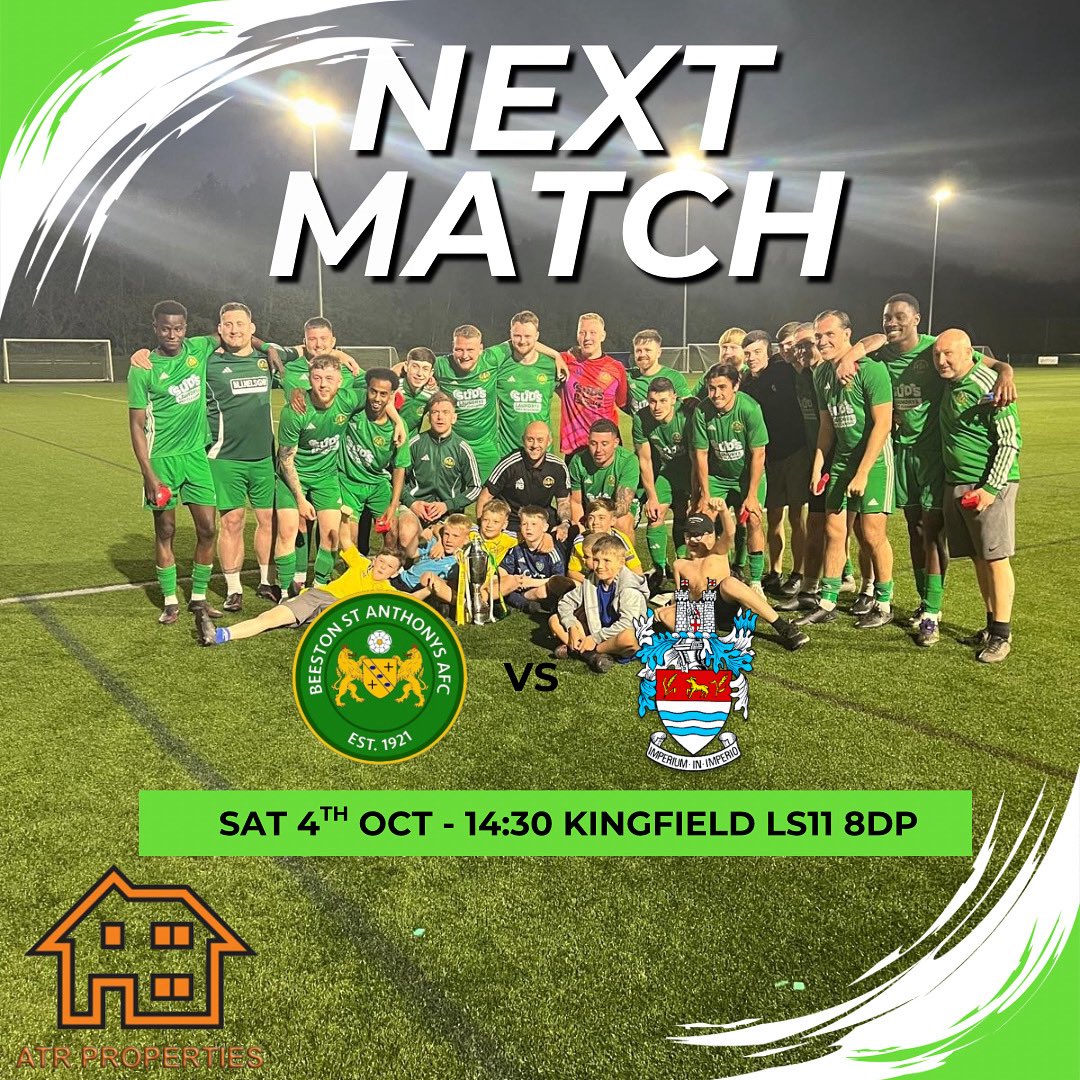 Weekend fixtures

No game for the first team this weekend so all eyes on the reserves at they host Wetherby Athletic at home

Followed by Beeston St Anthony’s Quiz night from 7pm at the Bowling Club 

💚