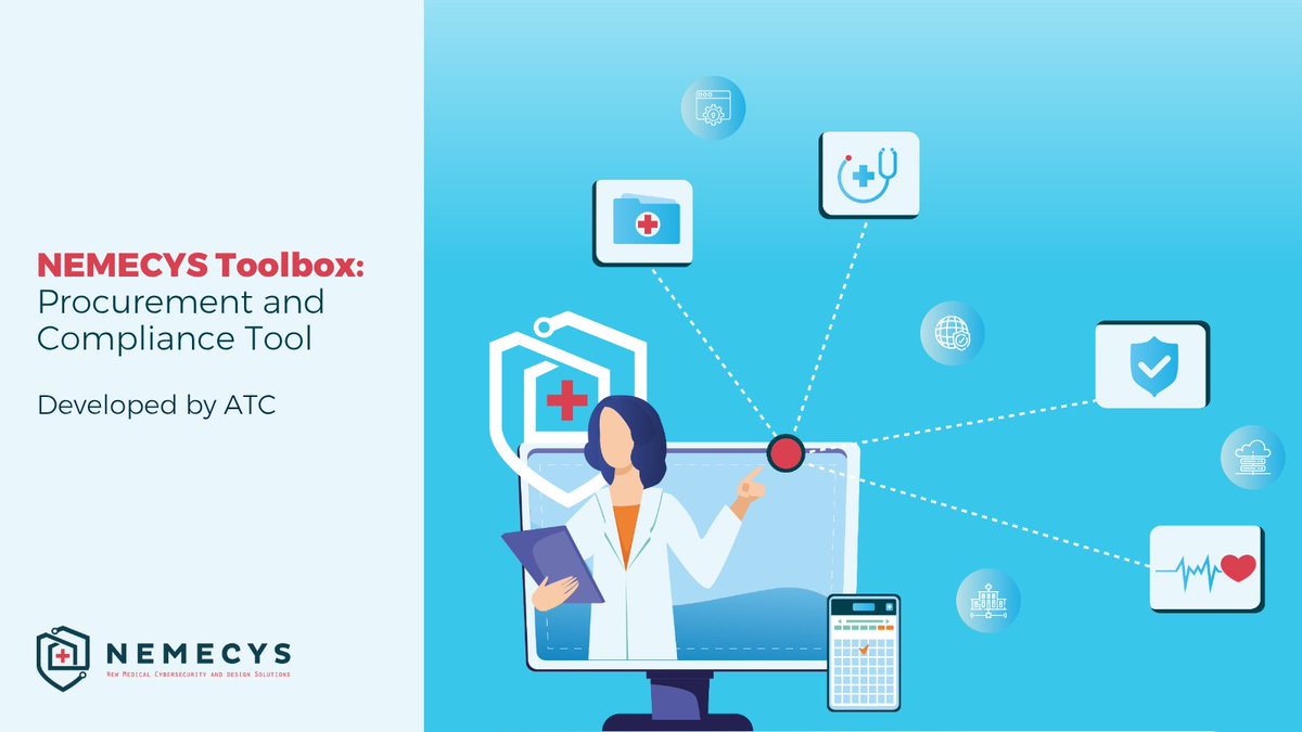 New from #NEMECYS_eu: A Procurement &amp; Compliance Tool helping  hospitals choose MDs based on security &amp; compliance - developed by <a href="/atc_gr/">Athens Technology Center (ATC)</a> 

✔️ Compare devices
✔️ Upload certs
✔️ Streamline procurement

Download the brochure nemecys.eu/download/19455…