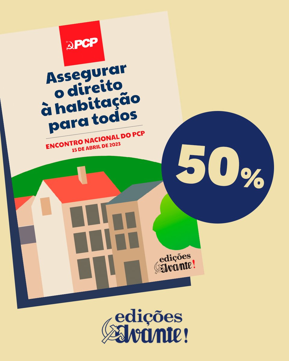 📚 Menos rendas «moderadas» e mais leituras acessíveis. Até 9 de Outubro, aproveita a promoção no nosso site:
«Para a Questão da Habitação» de Friedrich Engels
editorial-avante.pcp.pt/#!/Para-a-Ques…

«Assegurar o Direito à Habitação para Todos»
editorial-avante.pcp.pt/#!/Assegurar-o…