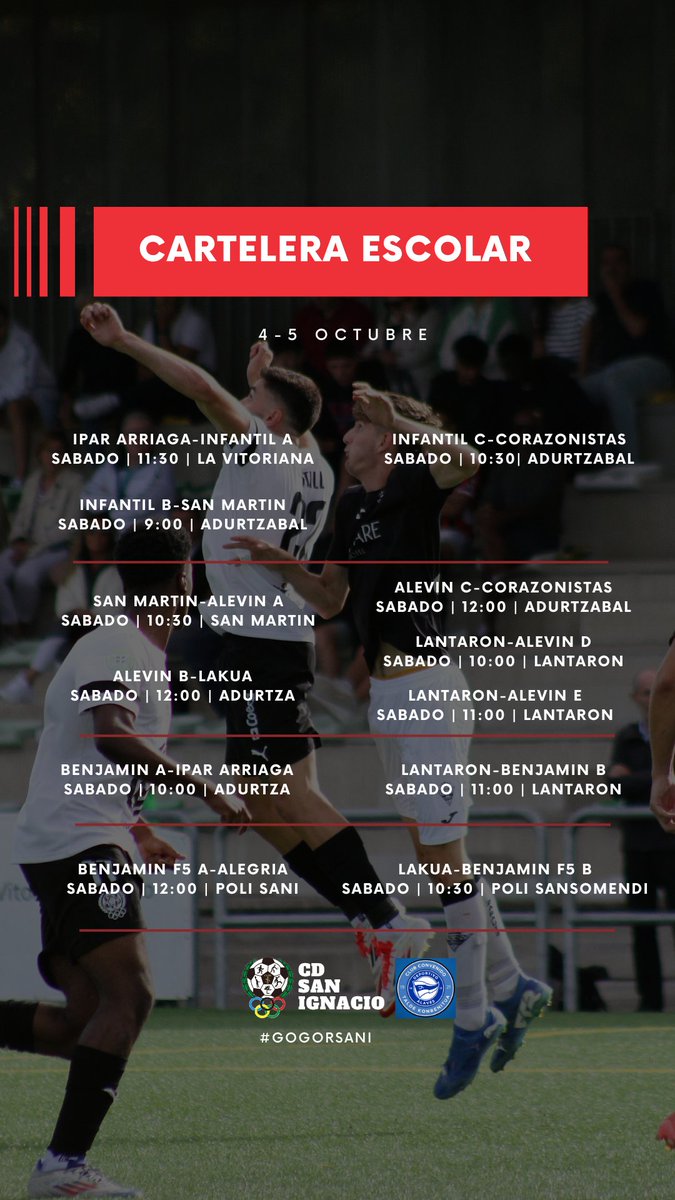 🗓️ horarios para el 4-5 de octubre

#gogorsani