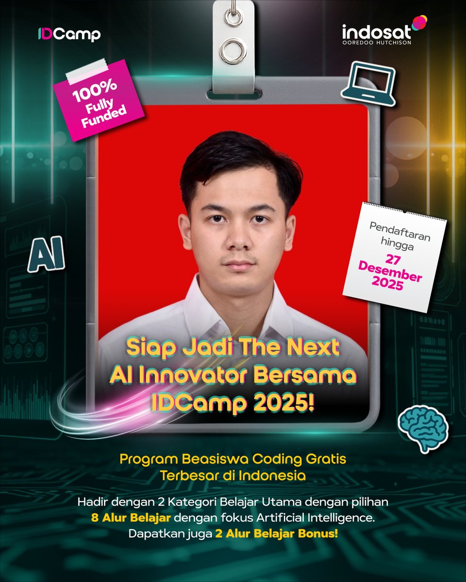 createdInOct's tweet image. Saya siap mengikuti pembelajaran AI
#IDCamp2025 #Dicoding