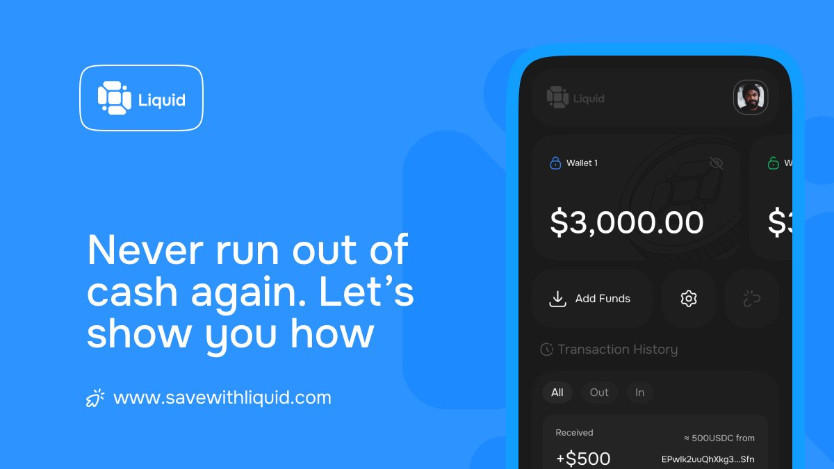 savewithliquid's tweet photo. Never run out of cash ever again, I'd show you how:

It's simple use 👉 https://t.co/Pr9o06nh3C https://t.co/BjjEWkkMaH