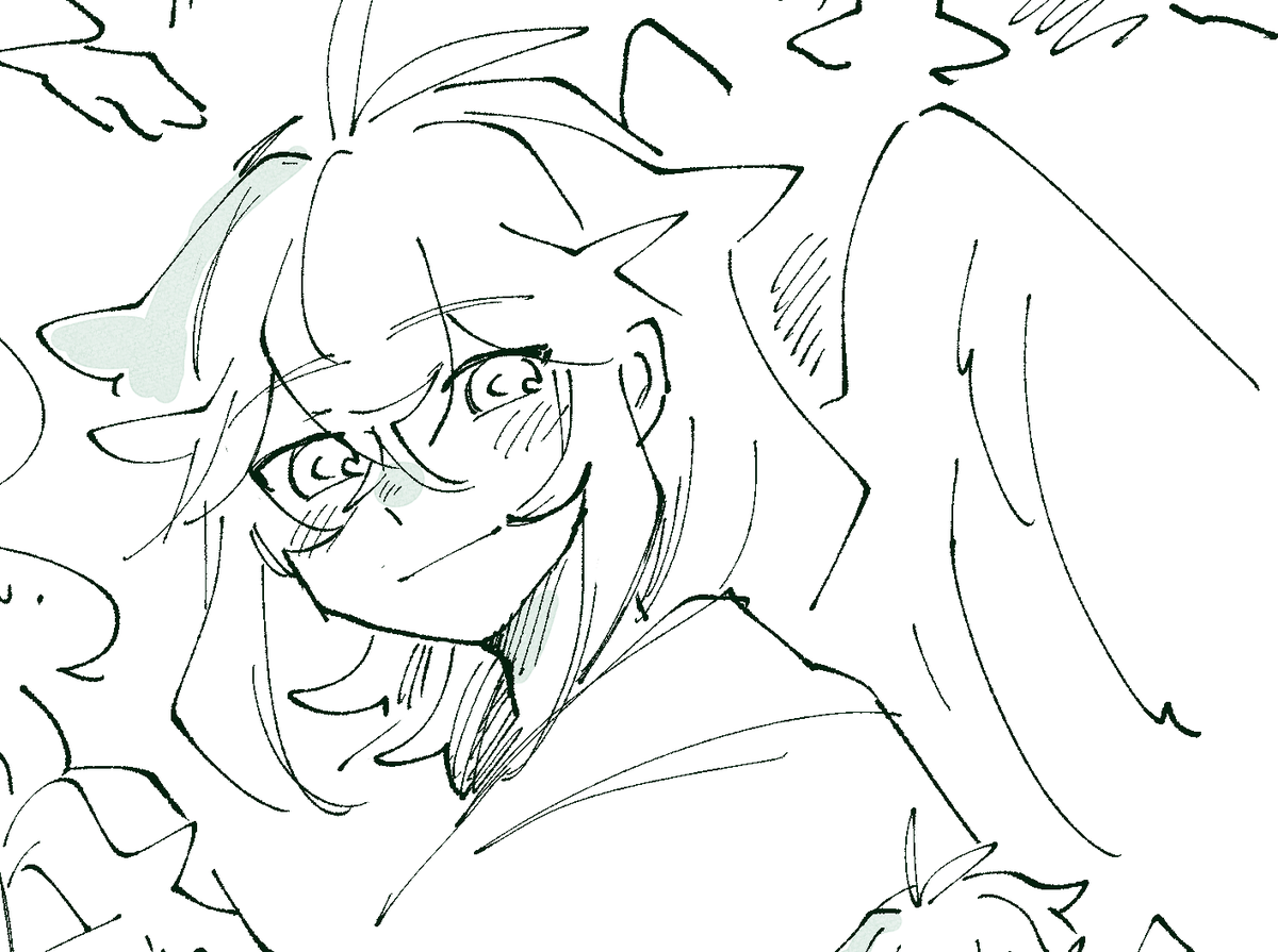 i was wondering: oh he looks familiar
girl my artstyle has not CHANGED 