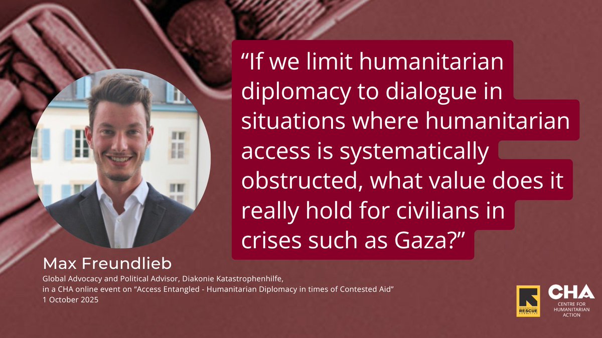 cha_germany's tweet image. We can't limit ourselves to dialogue, if it is not working - Max Freundlieb, Diakonie Katastrophenhilfe at the CHA #Outofthebox webinar on #HumanitarianDiplomacy yesterday. Watch the recording now: ow.ly/UnLT50X5sbw