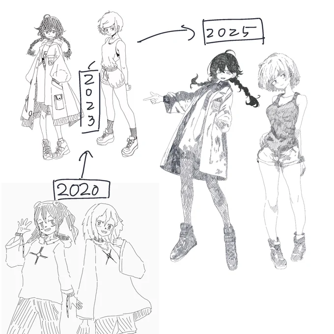 絵の変化でござる 