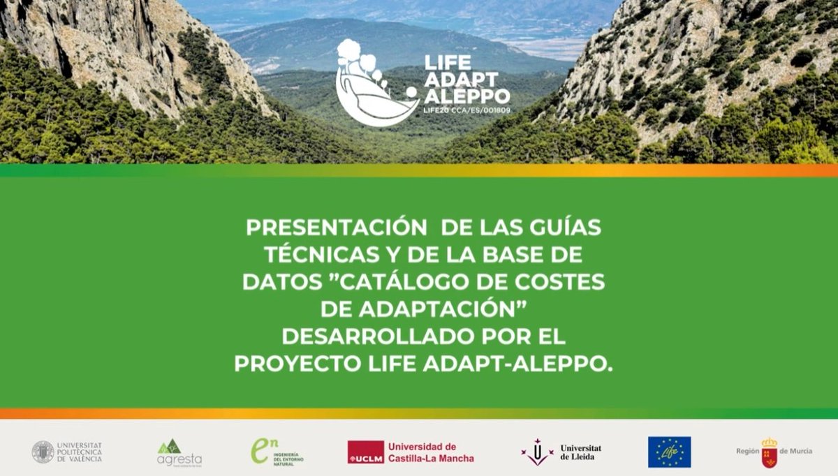 Consulta nuestras guías técnicas y catálogo de costes de adaptación para una gestión forestal sostenible y adaptada al #CambioClimático. 🌿

🎥 Vídeo presentación: youtu.be/ndL-uZCRJfU

#LIFEAmplifiers #adaptaleppo