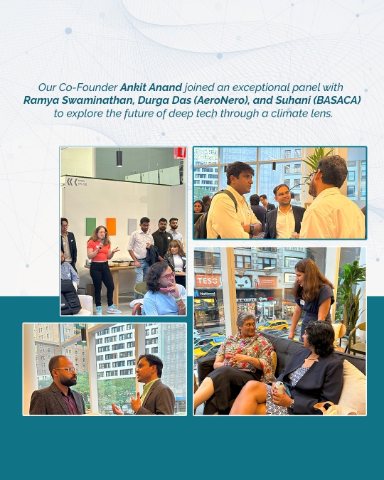 _RicebergVC_'s tweet photo. At the BASACA Climate &amp; DeepTech Mixer, our Co-Founder Ankit Anand shared why:

- Global South must be the launchpad for solutions
- Tech > Policy — scalable beats subsidised
- Now is the time to build resilient climate tech https://t.co/EDkeaJDd2N
