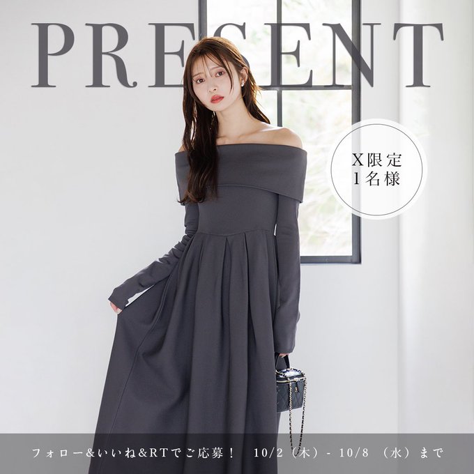 Laluneラリューン 4way仕様オフショルニットワンピース RESTOCK】4way仕様オフショルニットワンピース – La lune