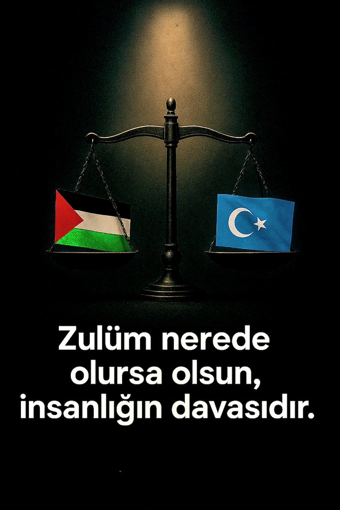 kayipbuzkurtu's tweet image. Bir yanda Gazze’de çocukların çığlığı, bir yanda Doğu Türkistan’da susturulan diller, yasaklanan inançlar…

Zulüm nerede olursa olsun, insanlığın ortak vicdanıdır.

#FilistinİçinAdalet #FreePalestine #UygurTürkleri #FreeEastTurkistan