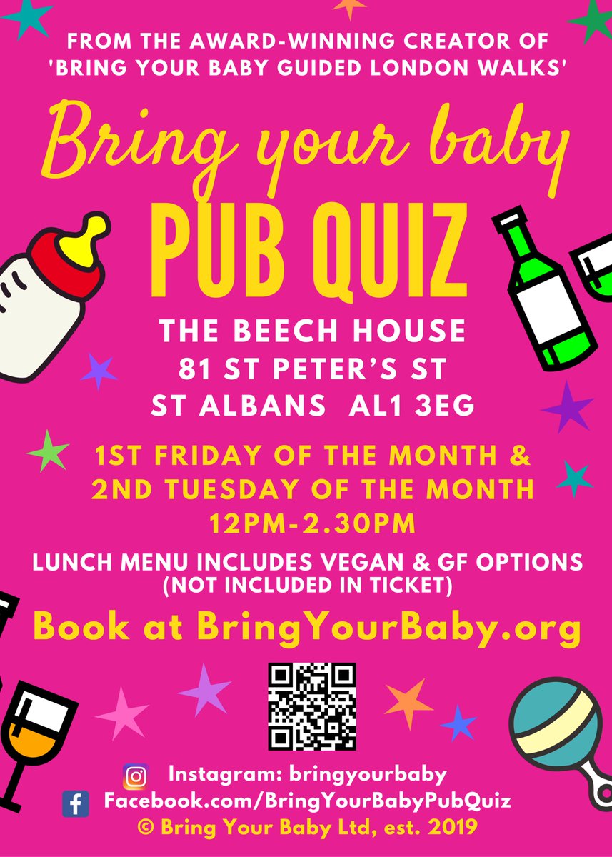 ‘Bring Your Baby’ Guided London Walks & Pub Quiz tweet media