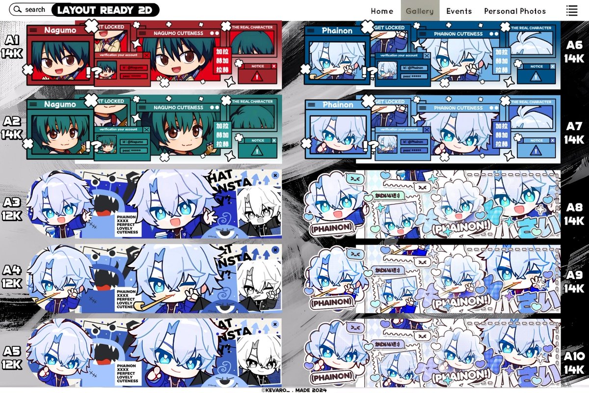 _noirenyx's tweet image. A retweet or like, anyone?

Hallo, saya bawa 48 layout ready 2D (anime genshin hsr hna wuwa zzz) start 11K ㅡ 21K (take 2 bakal dapat diskon)!

Yang mau jajan bisa banget langsung dm saya ya kodenya 👍

(4/5)
💵 all e-wallet
#zonauang