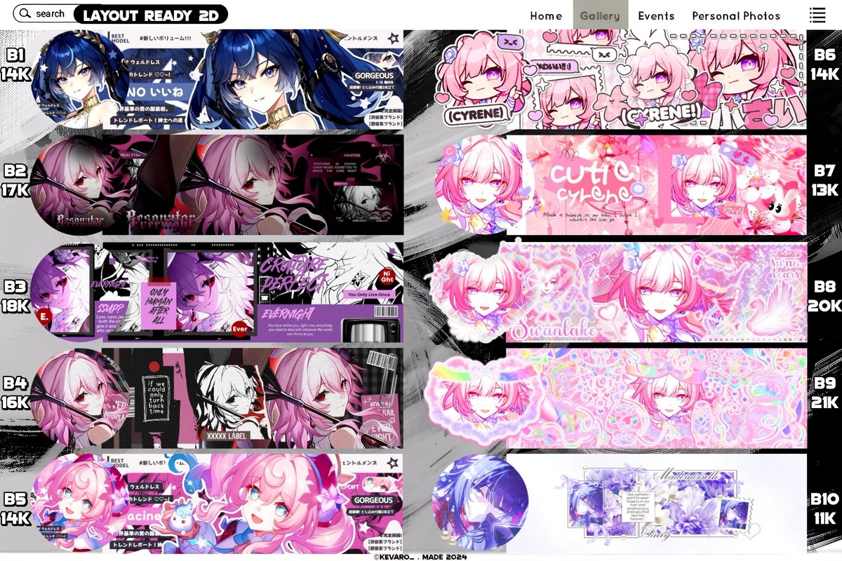 _noirenyx's tweet image. A retweet or like, anyone?

Hallo, saya bawa 48 layout ready 2D (anime genshin hsr hna wuwa zzz) start 11K ㅡ 21K (take 2 bakal dapat diskon)!

Yang mau jajan bisa banget langsung dm saya ya kodenya 👍

(4/5)
💵 all e-wallet
#zonauang