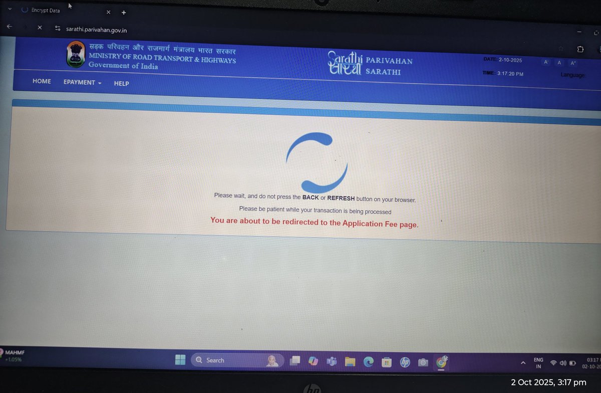 Iabdul_ali's tweet photo. 💻 Transport Dept. OGRAS Payment Gateway बंद 20 दिन से!
🚗 गाड़ी टैक्स रुका | 🪪 DL फीस अटकी
👉 आम जनता परेशान है।
कृपया जल्द समाधान करें।
#Bihar #Transport #OGRAS 
@BiharTransport @BiharFinance https://t.co/ntYbW8FXlI
