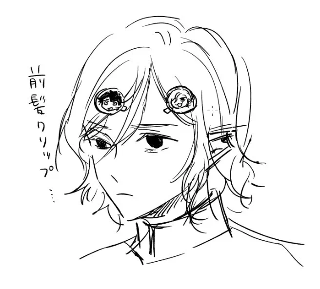 推しが前髪クリップになったぞ… 