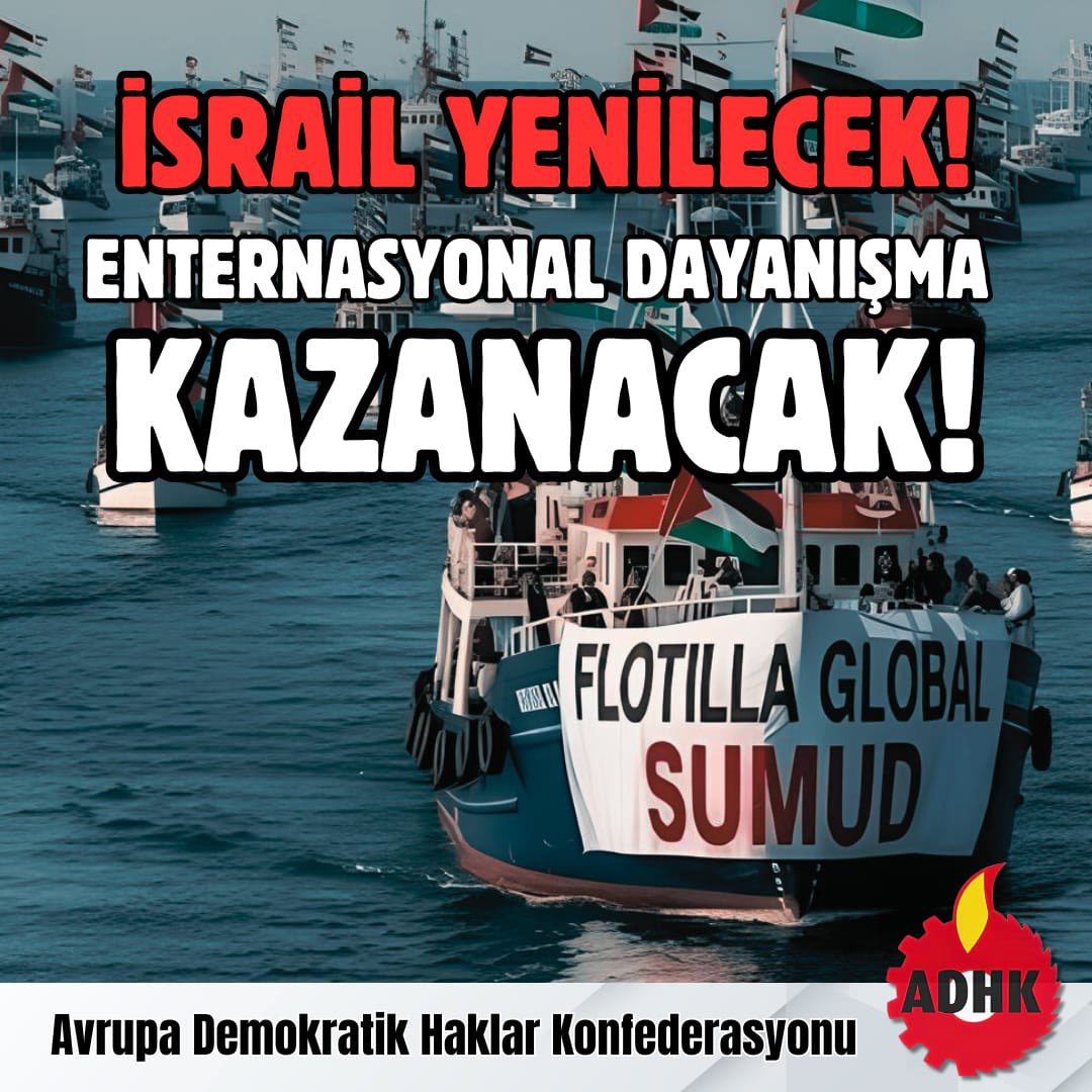 Emperyalizmin, siyonizm mürekkebiyle yazdığı zalimliğin normallik ve rasyonalite olarak kabul ettirilmeye çalışıldığı bu süreçte; bu örtüyü kaldıran ve sessizliği kıran enternasyonel filonun sesi olalım. 

#SumudForGaza #Solidarity #GlobalSumudFlotilla