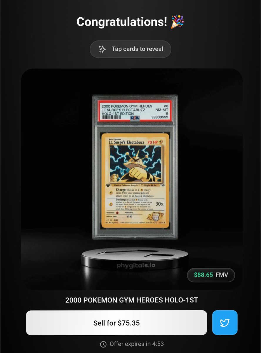 "Only risked $25 to see what happens."
phygitals.com/invite/cf3bc6