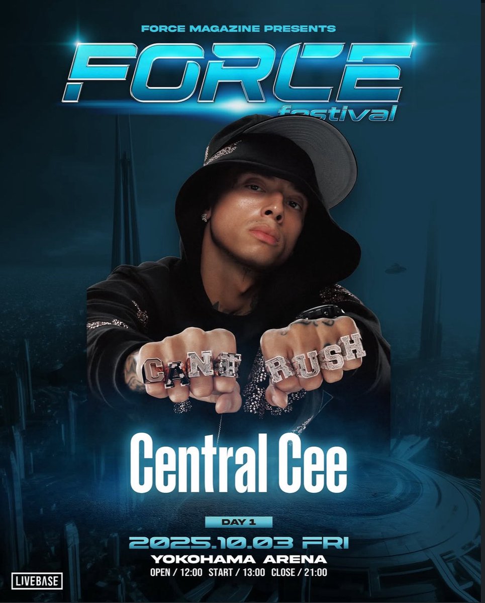 tyorigino's tweet photo. Central Ceeが日本に到着🇯🇵

Force Festival 1日目のヘッドライナーとして出演予定🗓️ https://t.co/xmEzOgbgrw