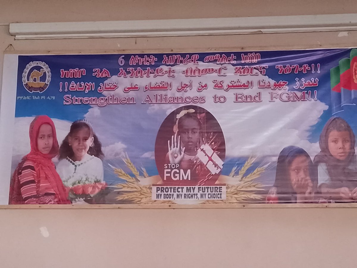 #EndFGM more and more Eritrean sub-zones have declared themselves FGM (Female Genital mutilation) free. Remarquable strides  ! 👏