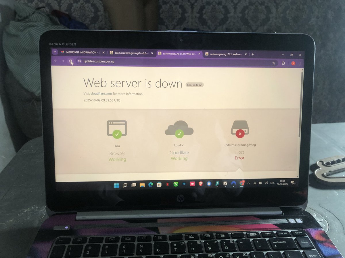 Realone_10's tweet photo. @CustomsNG 10:30 batch can’t access the website @customsng what’s going on please. https://t.co/hrcFwcxEg2