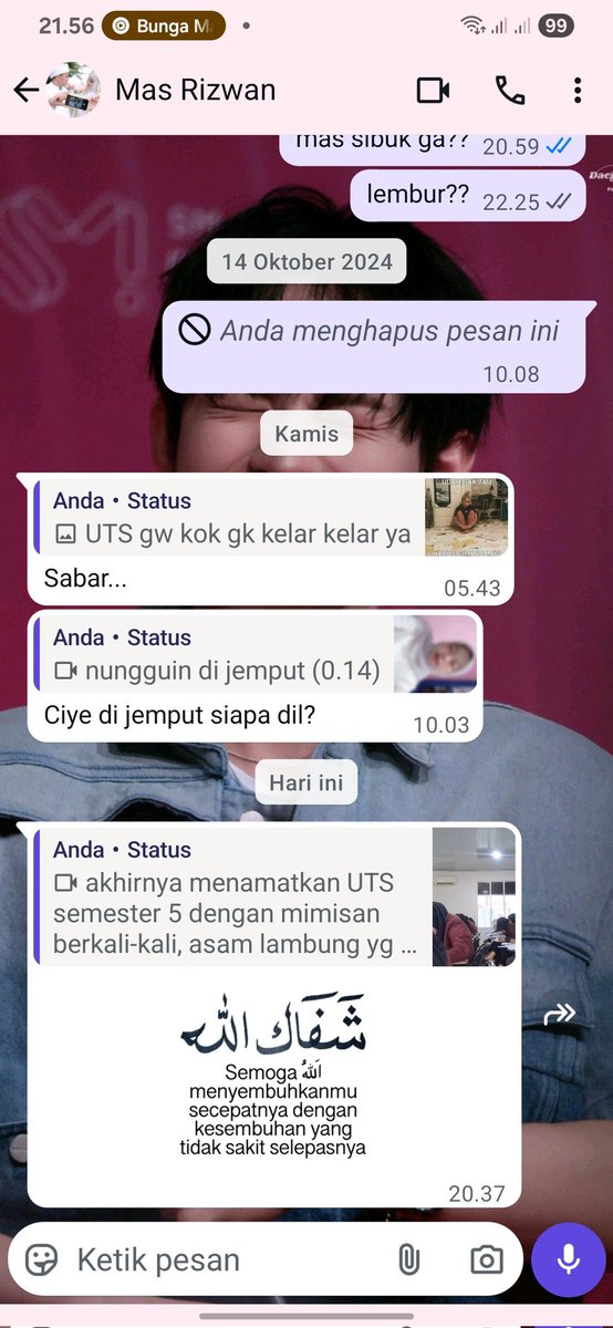 minimal foto profil mu ganti dulu mas klo mau reply reply story aku

GALAU NYA KENA BGT BRAYYY