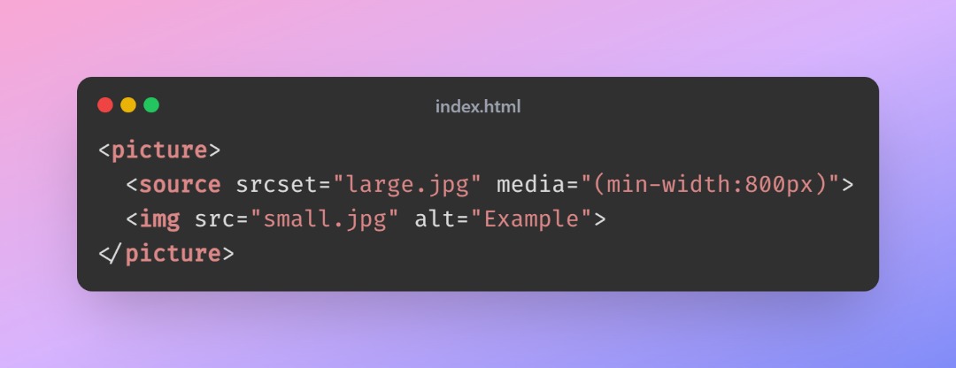 dev_unhinged's tweet image. 📱 Day 7 of 30 HTML Tips 📱
Don’t load 2MB images on mobile.

HTML has a fix.

Browser picks the right image for the device.

✅ Save bandwidth, improve speed.