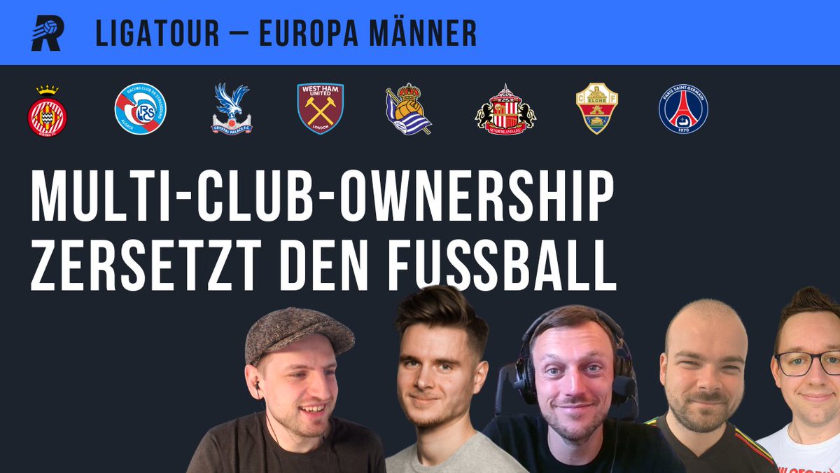 Multi-Club-Ownership zersetzt den europäischen Fußball. Die jüngsten Beispiele dafür erklären <a href="/nazissindkacke/">Daniel Zander</a>, <a href="/nilskern17/">Nils Kern</a>, <a href="/ulihebel/">Uli Hebel</a> und Jakob Haffke. 

🎥 youtube.com/watch?v=NbLO3D…
🔈 rasenfunk.de/ligatour/169

#rasenfunk #ligatour