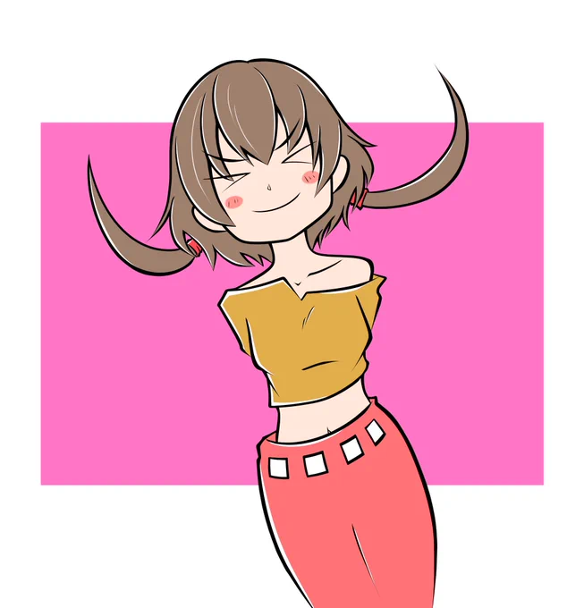 んっ #一次創作 #art #オリジナルイラスト