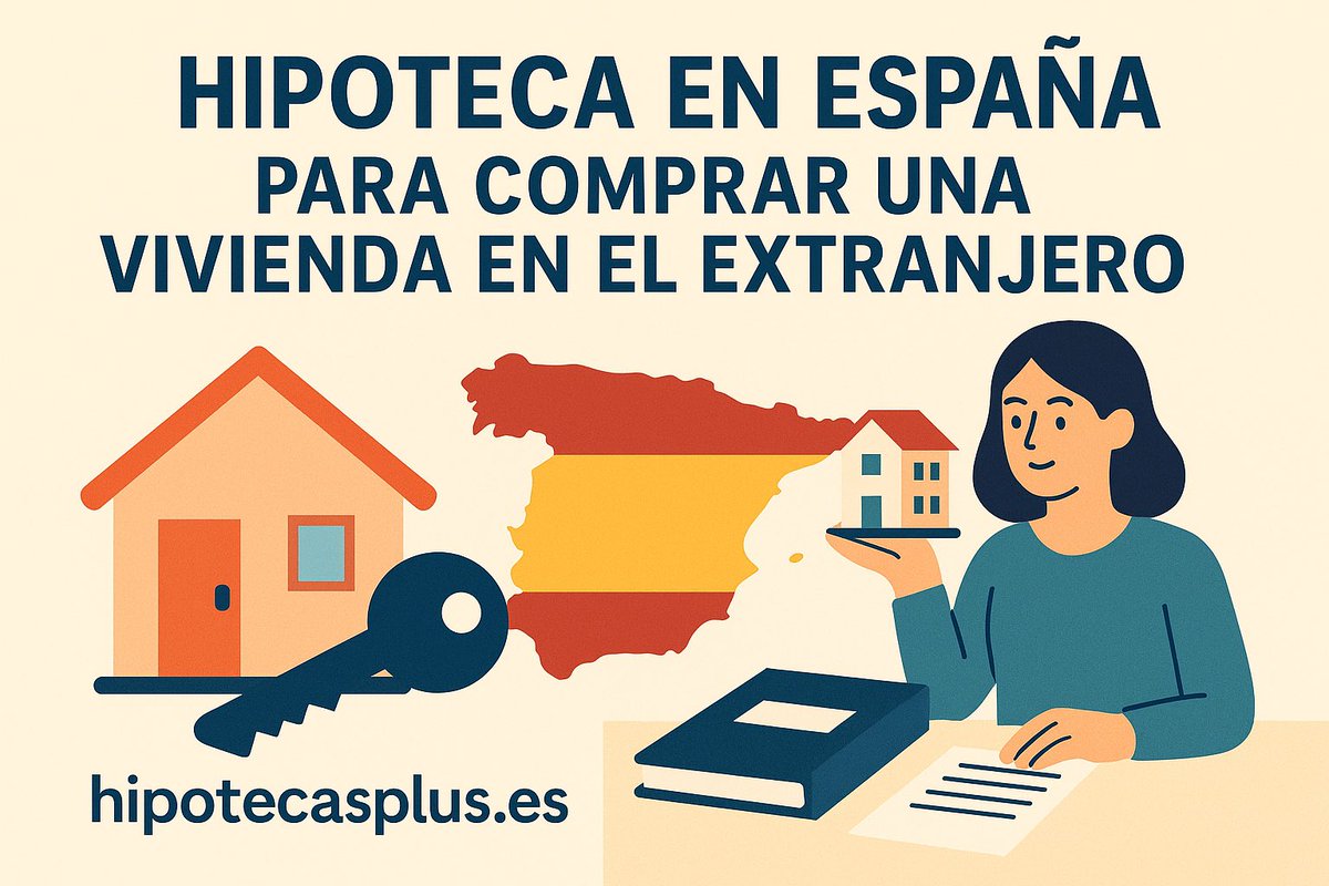 ¿Sabías que puedes pedir tu hipoteca en España para comprar vivienda en el extranjero? Informate aquí hipotecasplus.es/blog/como-cons…