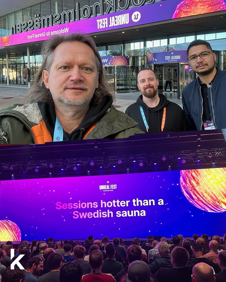 _koffeecup's tweet image. We came, we learned, we Unreal’d. ⚡️
Unreal Fest 2025 was packed with fresh ideas, big learnings &amp;amp; plenty of fun.

Huge shoutout to the Epic + Unreal teams for the passion &amp;amp; insight, now it’s time to pour that inspo into new projects. 💡🎮 

#UnrealFest #UnrealFest25 #IndieDevs