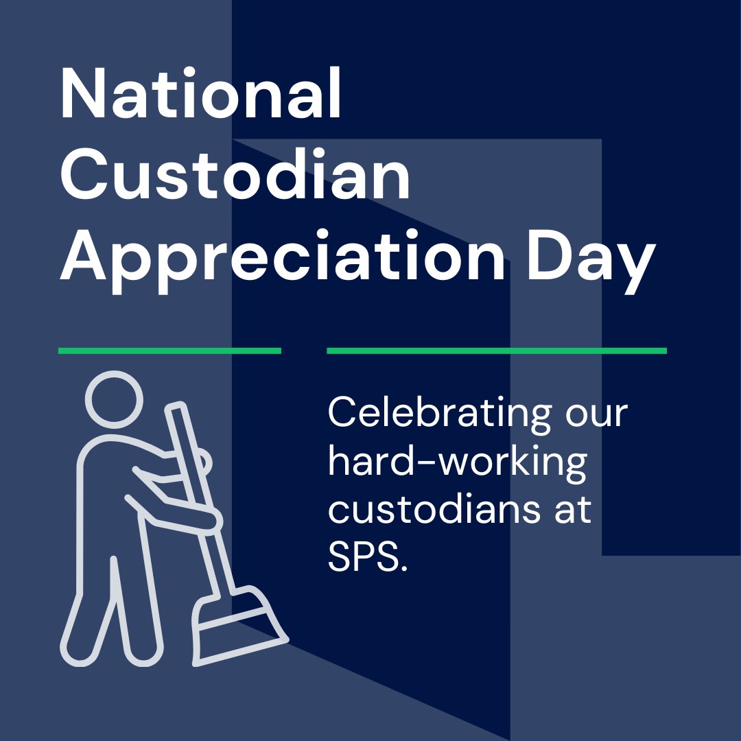 Our schools wouldn't be places to learn and thrive without our amazing custodians!

Happy National Custodian Appreciation Day, #TeamSPS.