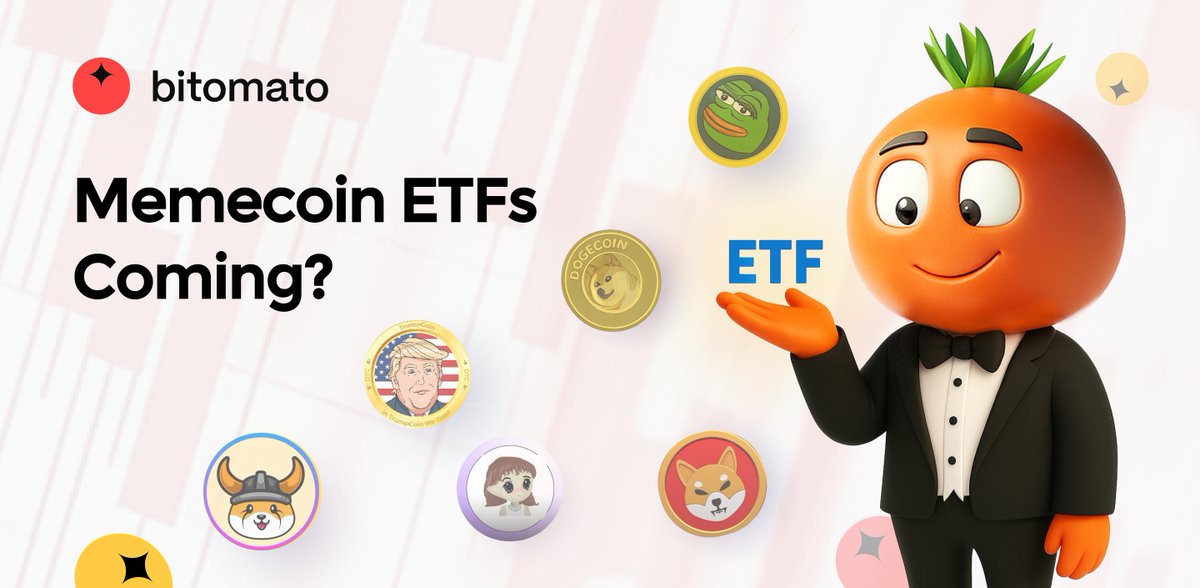 Memecoin ETFs on the Horizon? 🚀

With the memecoin market topping $60B, Bloomberg analysts say we could see memecoin ETFs as early as 2026!

$DOGE ETF could be the game-changer - will meme coins finally go mainstream?