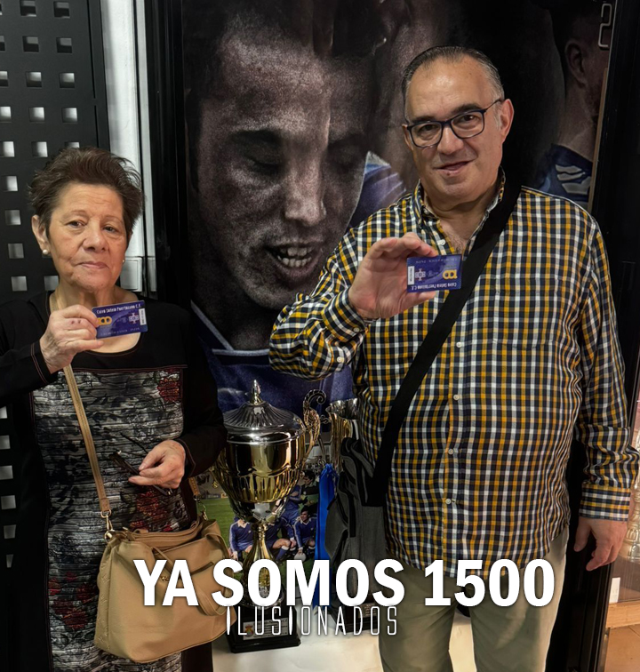 🎫Campaña de socios

¡Ya somos 1500!
📌Francisco Segura.

El Retorno de la Ilusión.
