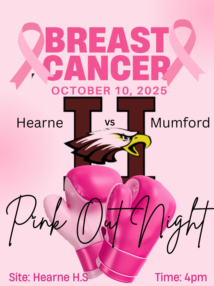 HearneVball's tweet photo. Come Support your Lady Eagles at our Pink Out Night! https://t.co/GPNeAnkM2S