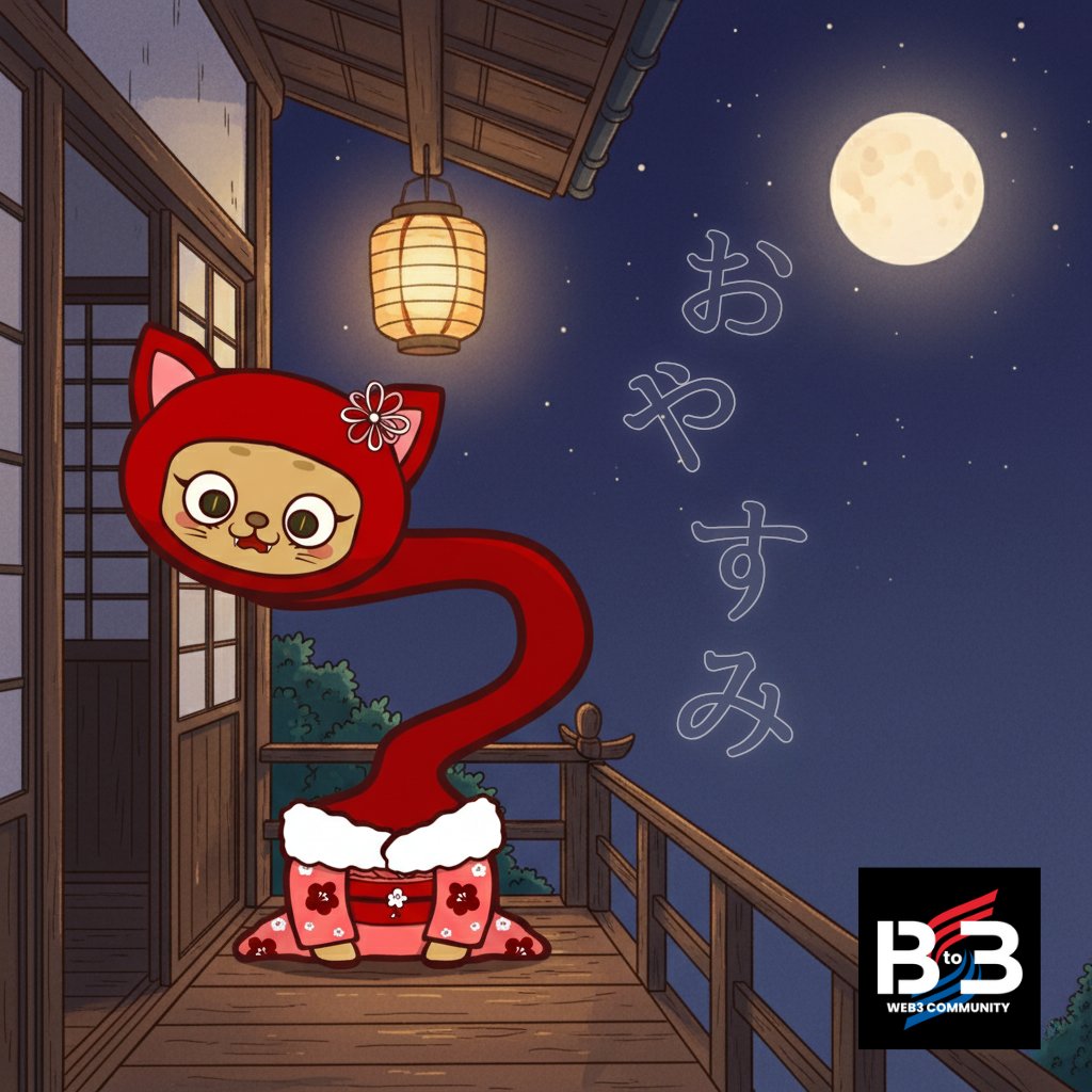 12時前に寝ます😴
おやすみ
＠B_to_3 #NFTs #Web3Community