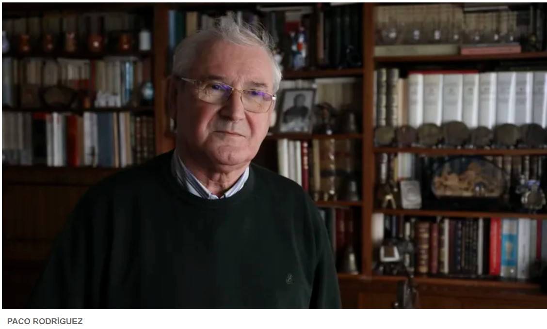 Lamento a noticia do pasamento de Ramón Yzquierdo Perrín. Referente para moitas das investigacións que fixen dende a Historia da Arte medieval. Queda a súa memoria e o seu legado. STTL. O meu sentido pésame á familia e amizades.
Foto de Paco Rodríguez na <a href="/lavozdegalicia/">La Voz de Galicia</a>