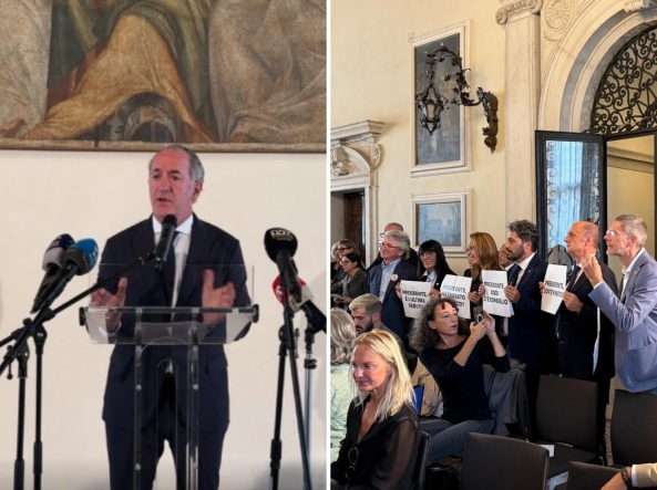 marketingpolit3's tweet photo. Luca Zaia,querelle e malumori l'ultimo Consiglio regionale:«Non c’è nessuna giustificazione da dare,vi ho lasciato fare la sceneggiata»protesta dei consiglieri di opposizione di centrosinistra irrompe a #PalazzoBalbi durante stampa #VOTOElezioniRegionali
«Esercizio #provvisorio? https://t.co/I8fuLDtXk8