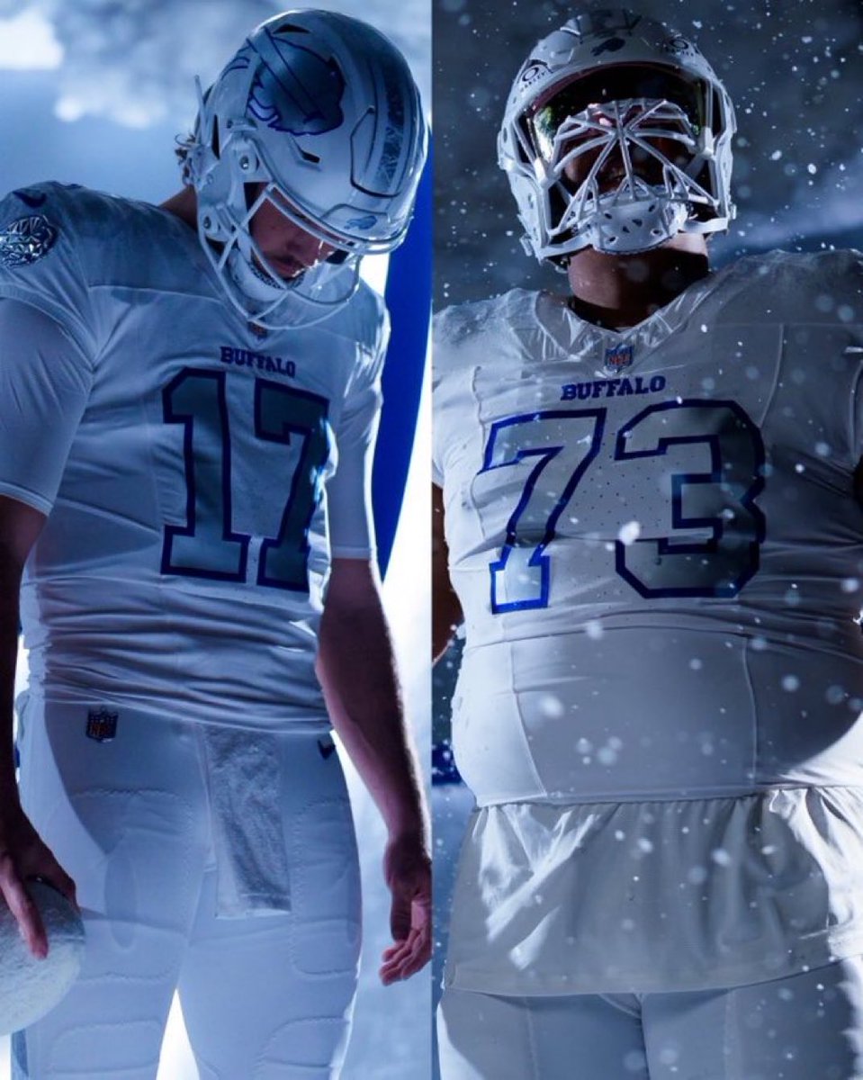nflrums's tweet photo. #Bills will wear their all white rivalry uniforms on Sunday #BillsMafia https://t.co/MzrZtKz0yX