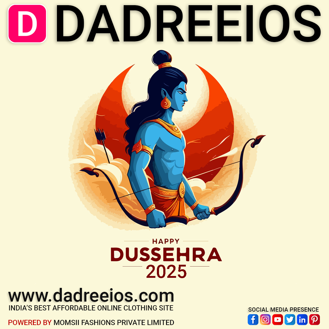 dadreeios's tweet photo. Dadreeios Team heartily wishes you all...
Happy Dussehra 2025!😍
. 
#happydussehra2025 #Dussehra2025 #dussehraoffers #dussehrasale #dadreeios #dadreeiosoffers #fashiontrendsatdadreeios #dadreeiosstyclopedia #dadreeiosfashionclub #onlineclothingshop #affordablefashion #bestclothes https://t.co/YeCpeiyqoP
