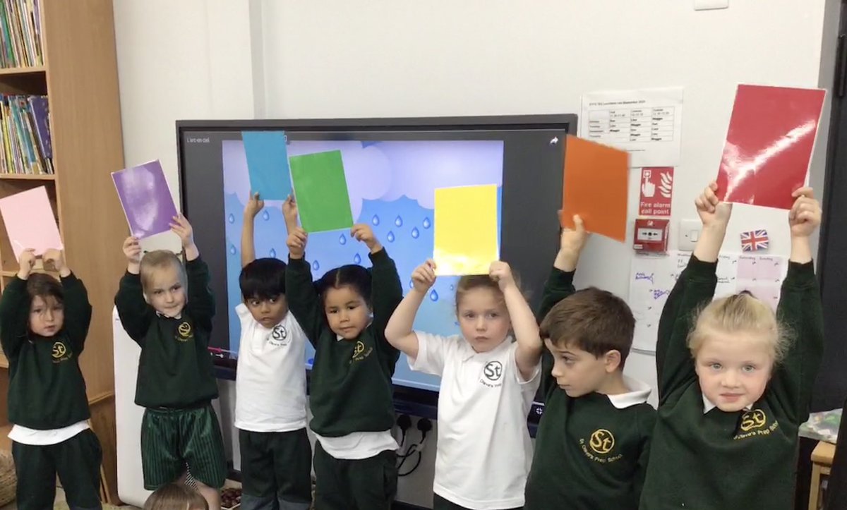 StOlavesLang's tweet photo. Reception children had a blast learning the colours in French this week! Well done everyone! #StOlavesPrepLanguages ##StOlavesPrepReception #StOlavesPrepEYFS #StOlavesPrepAcademics https://t.co/YKWDBkgtR5