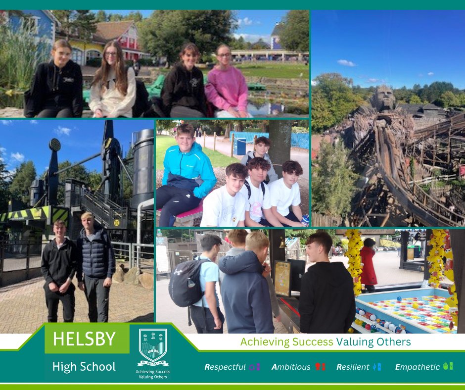 helsbyhigh's tweet photo. GCSE &amp; A Level Business students enjoyed an engaging visit to Alton Towers, combining practical learning with a day of fun and exploration at one of the UK’s top attractions. To hear more please follow the link: https://t.co/WlOwStbe9j https://t.co/SkGJc9O5eY