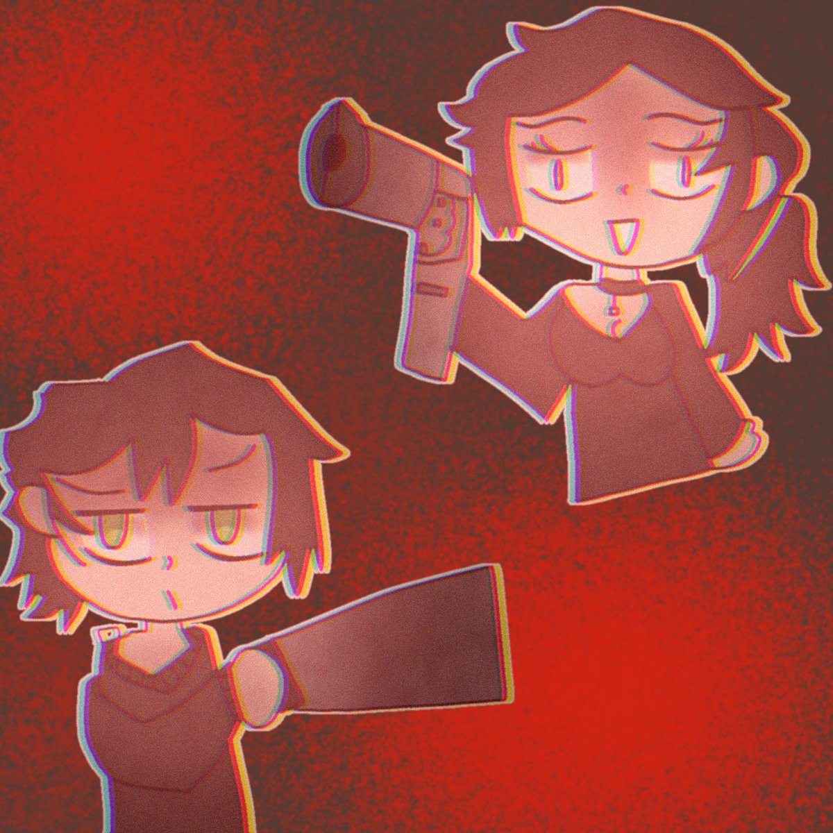 #tcoaaltober
#tcoaal
#thecoffinofandyandleyley
day2 vices💚🔪🩷🔫