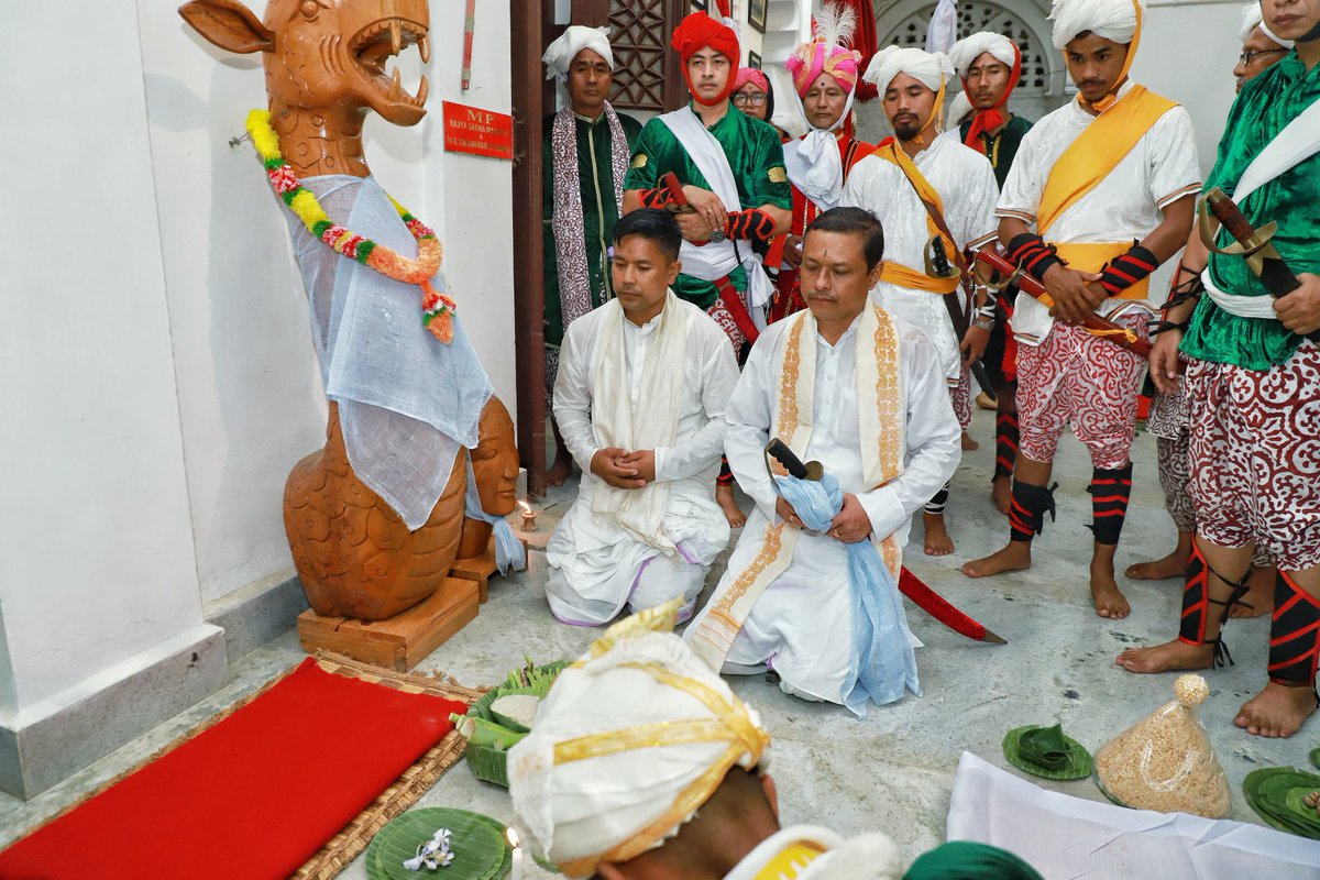 Successfully conducted Kwak Tanba (like Dusshera)'2025 at Wangkhei Thangapat Mapal with great enthusiasm based on our traditional rituals and the result of this Kwak Tanba indicated that our state will become peaceful, more prosperous and normalcy will come soon.