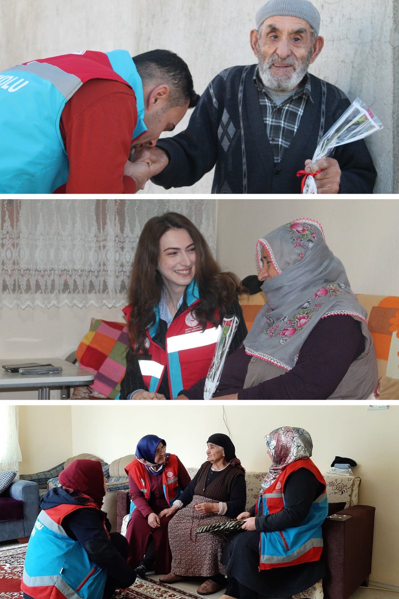 Sosyal Yardımlar Genel Müdürlüğü yöneticilerimiz ile Sosyal Yardımlaşma ve Dayanışma Vakfı ( SYDV) personelimiz, #1EkimDünyaYaşlılarGünü vesilesiyle yaşlı vatandaşlarımıza yönelik ülke genelinde ziyaretler gerçekleştirdi.

<a href="/MahinurOzdemir/">Mahinur Özdemir Göktaş</a> 
<a href="/tcailesosyal/">T.C. Aile ve Sosyal Hizmetler Bakanlığı</a>