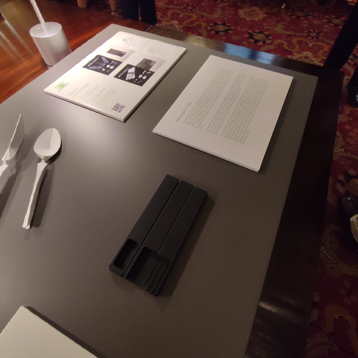 Thrilled to be at the historic <a href="/TheCutlersHall/">Cutlers' Hall</a> to see <a href="/CofGCollege/">City of Glasgow College</a> HND Jewellery student Kris Muir, accepting their Highly Commended award for the Worshipful Company of Cutlers’ Contemporary Cutlery Design Competition-a fantastic achievement!#Design #Craftsmanship #FutureTalent